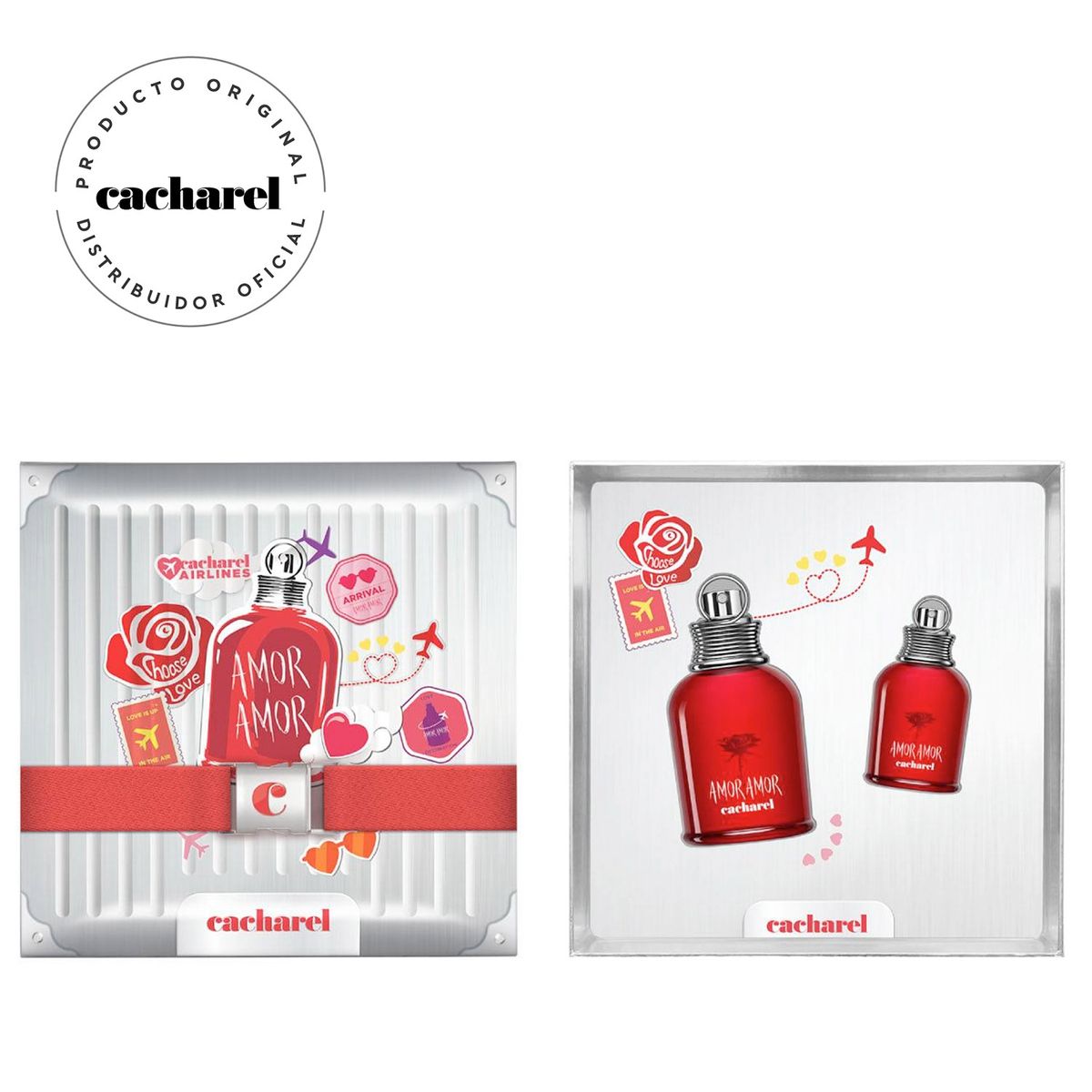 CACHAREL - Set Perfume Mujer Amor Amor EDT 100Ml + 30Ml Cacharel