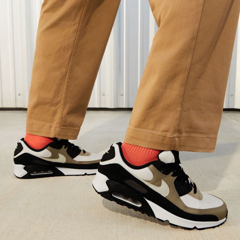 NIKE - Air Max 90 Zapatilla Urbana Hombre Cuero Negro Nike