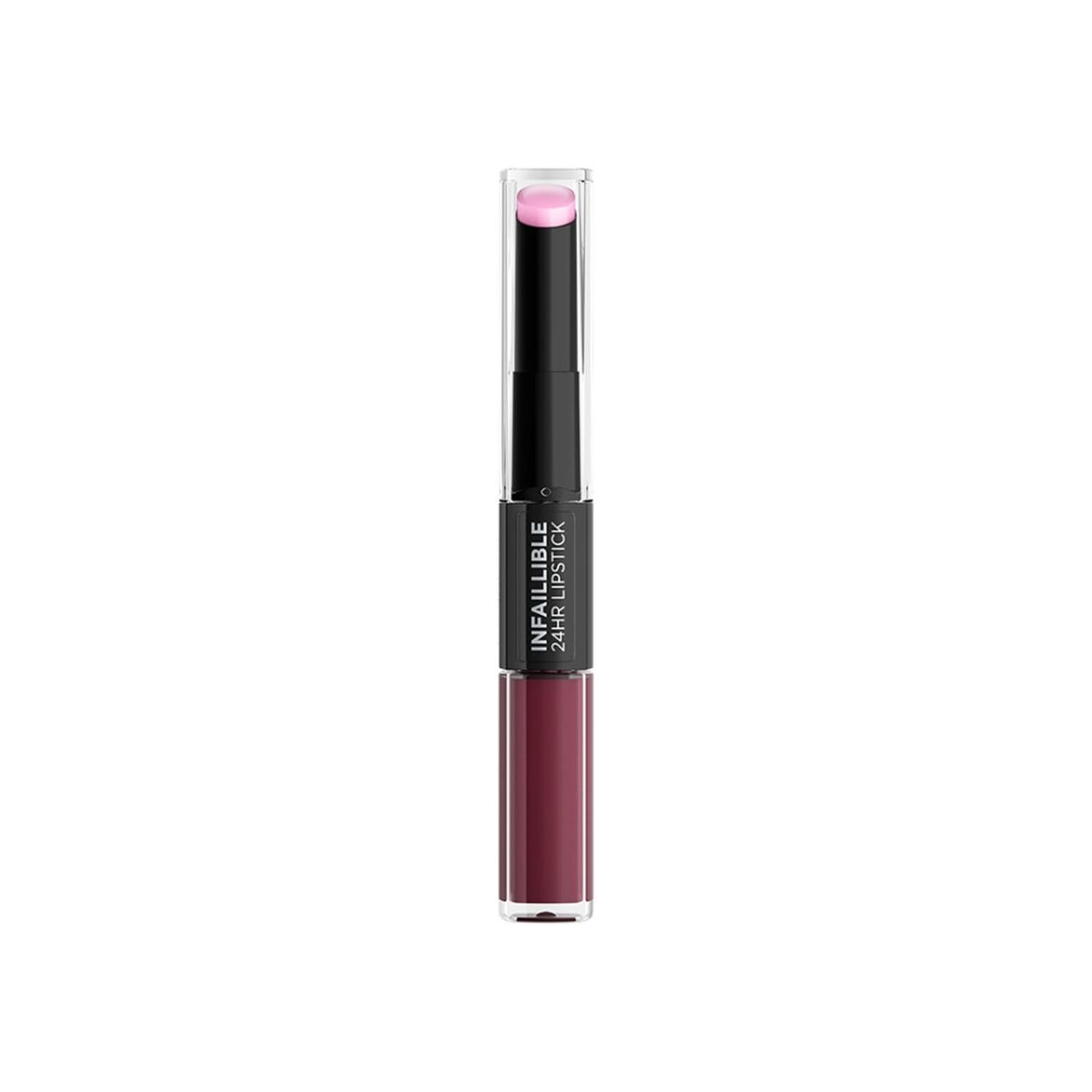 LOREAL PARIS - Labial larga duración Infallible 24H 2-Step - 215 Wine O Clock Loreal Paris