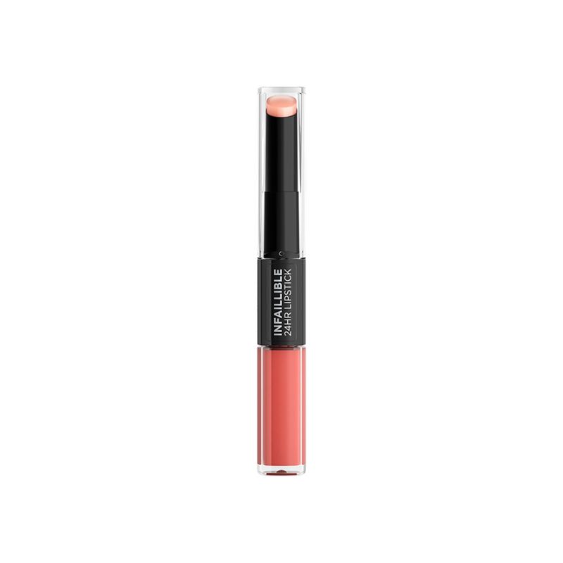 LOREAL PARIS - Labial larga duración Infallible 24H 2-Step - 801 Toujours Toffee Loreal Paris