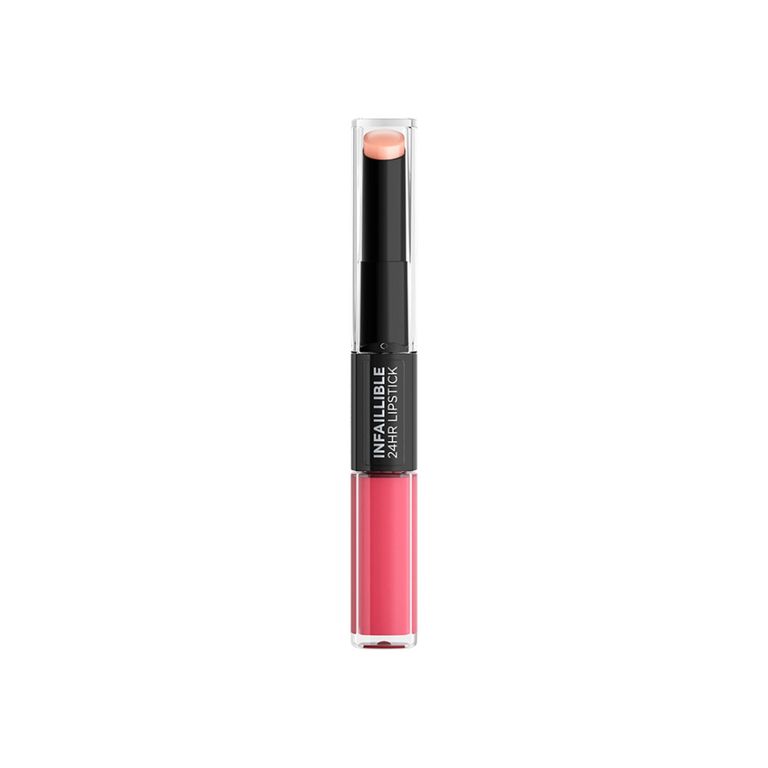 Labial L'Oréal Infallible 24H 2-Step Tono 804 Metro Proof Rose