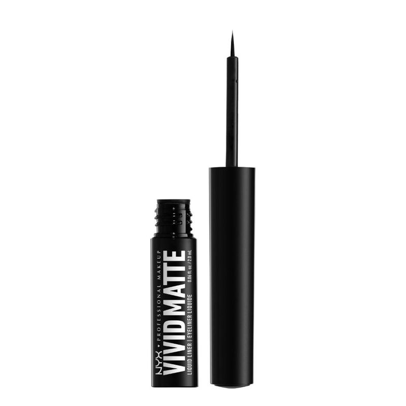 NYX PROFESSIONAL MAKEUP - Delineador de Ojos Líquido Vivid Matte Liquid Liner - Black Nyx Professional Makeup