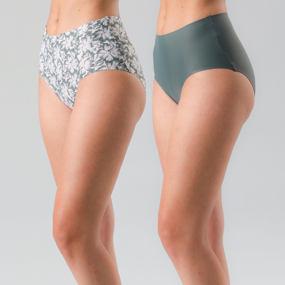 FLORES - Pack de 2 Calzones Tiro Alto Mujer Flores