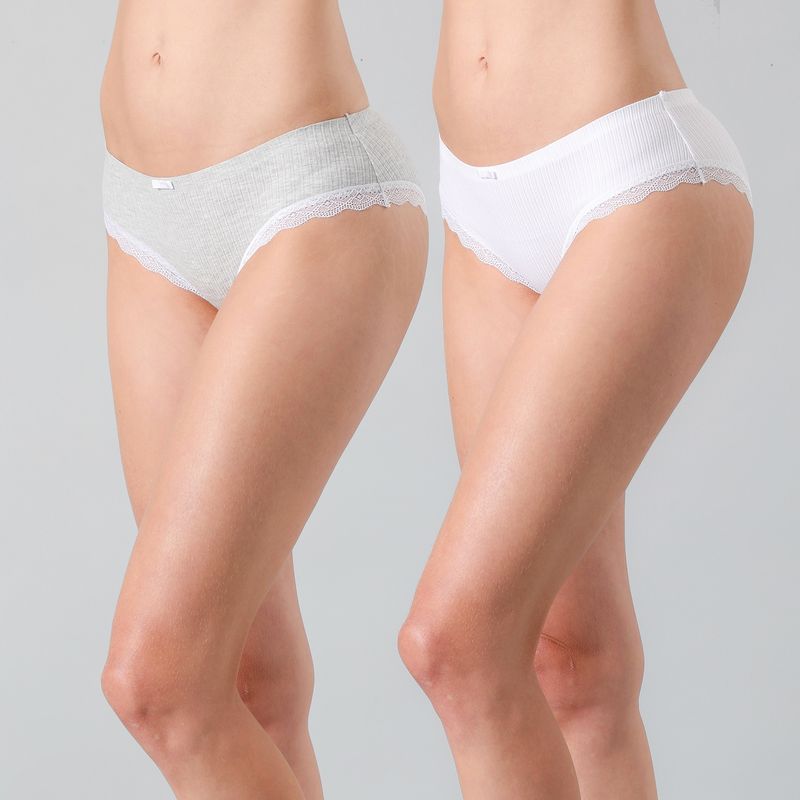 FLORES - Calzón Pack De 2 Pantaleta Mujer Flores