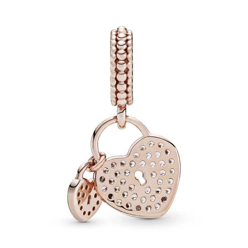 PANDORA - Charm Colgante Rose Candados Amor Mujer Pandora