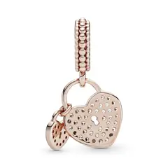 PANDORA - Charm Colgante Rose Candados Amor Mujer