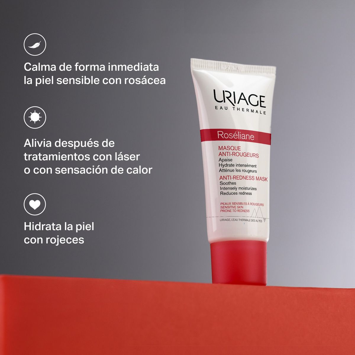 URIAGE - Mascarilla Facial Antirojeces Roseliane 40ml Uriage