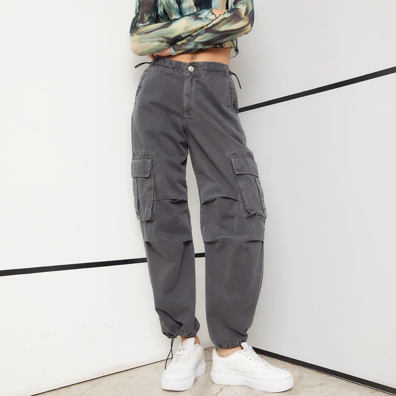 AMERICANINO - Americanino Jeans Cargo Tiro Medio Algodón Mujer