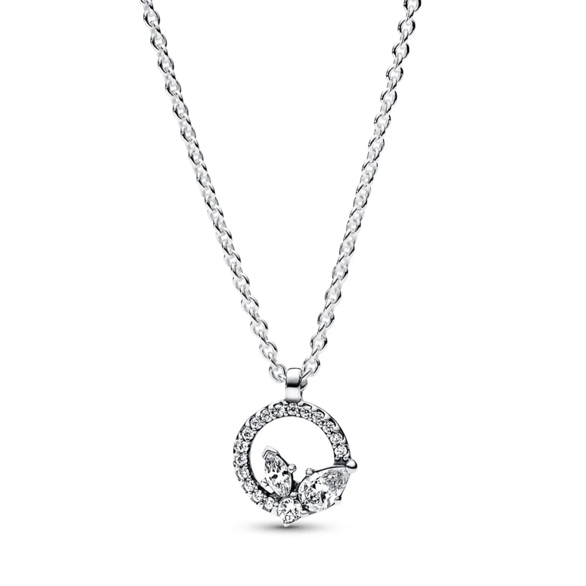 PANDORA - Collar Círculo Y Herbario Brillante Mujer Pandora