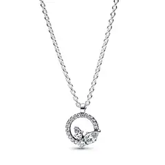 PANDORA - Collar Círculo Y Herbario Brillante Mujer