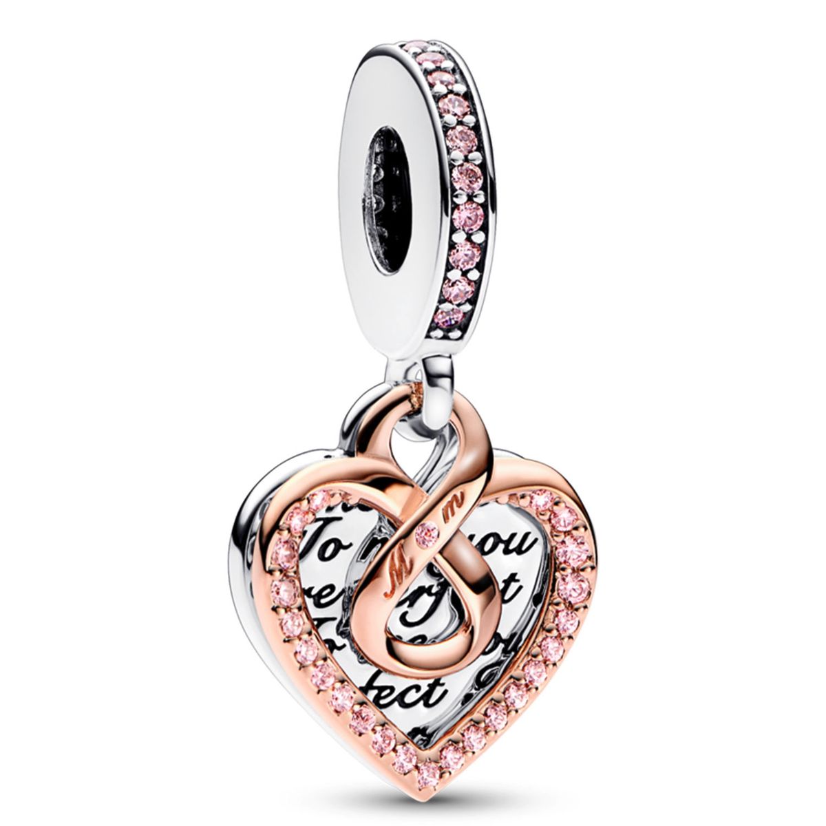 PANDORA - Charm Corazón Infinito Doble Mujer Pandora