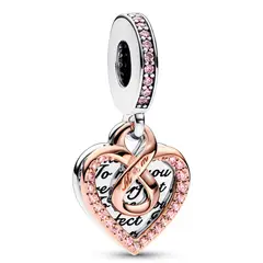 PANDORA - Charm Corazón Infinito Doble Mujer