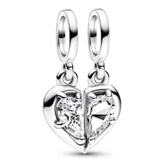 PANDORA - Charm Plata Divisible Madre Hija Mujer