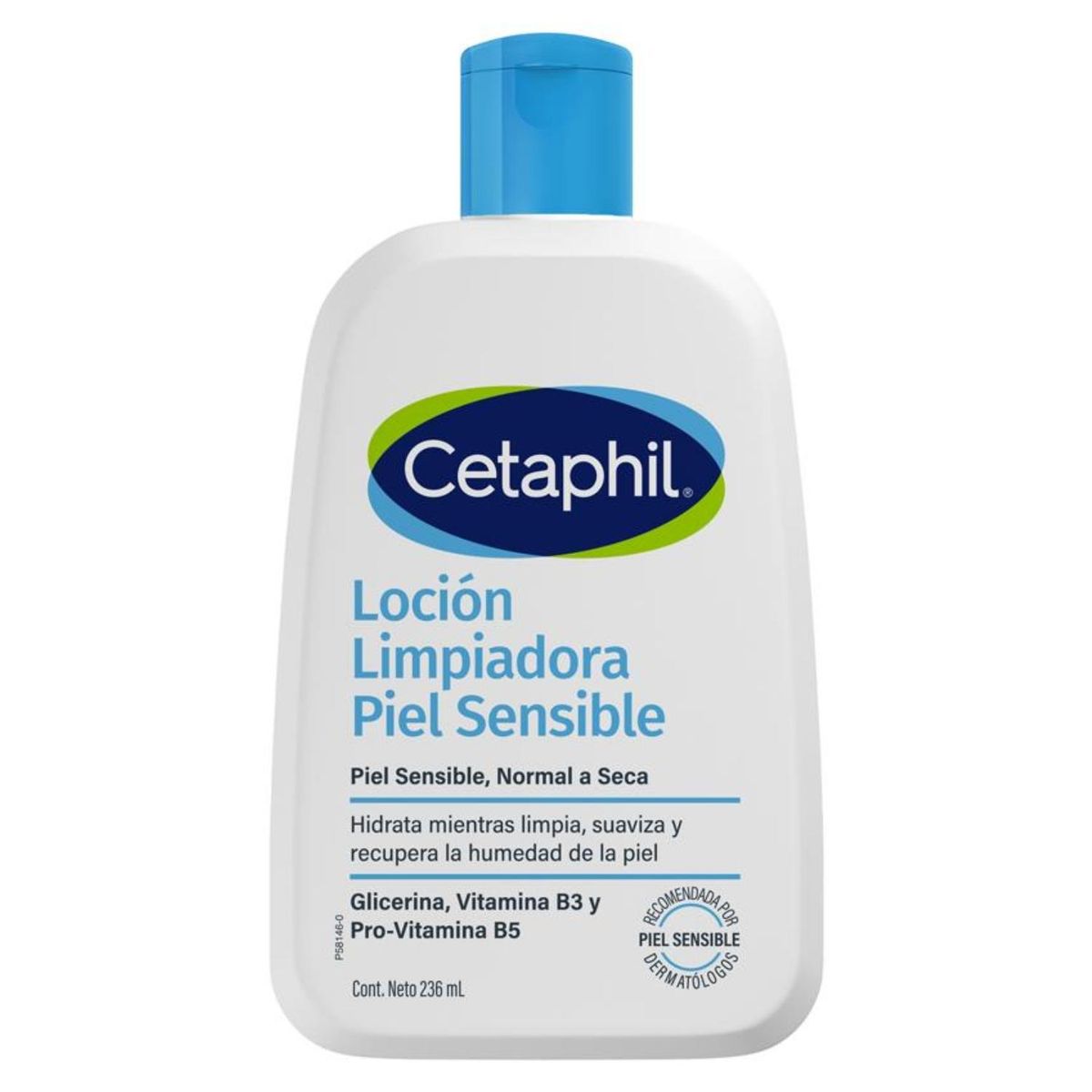 CETAPHIL - Loción Limpiadora Hidratante Sensible 237 Ml Cetaphil