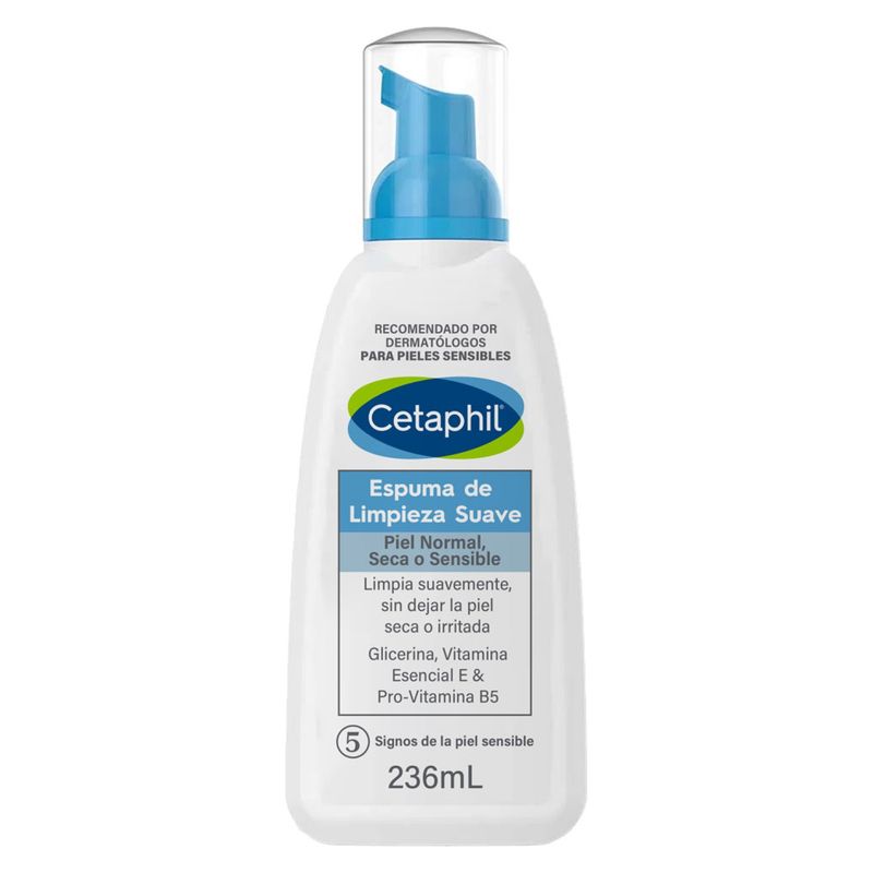CETAPHIL - Espuma Limpiadora para Pieles Sensibles 236 ml Cetaphil