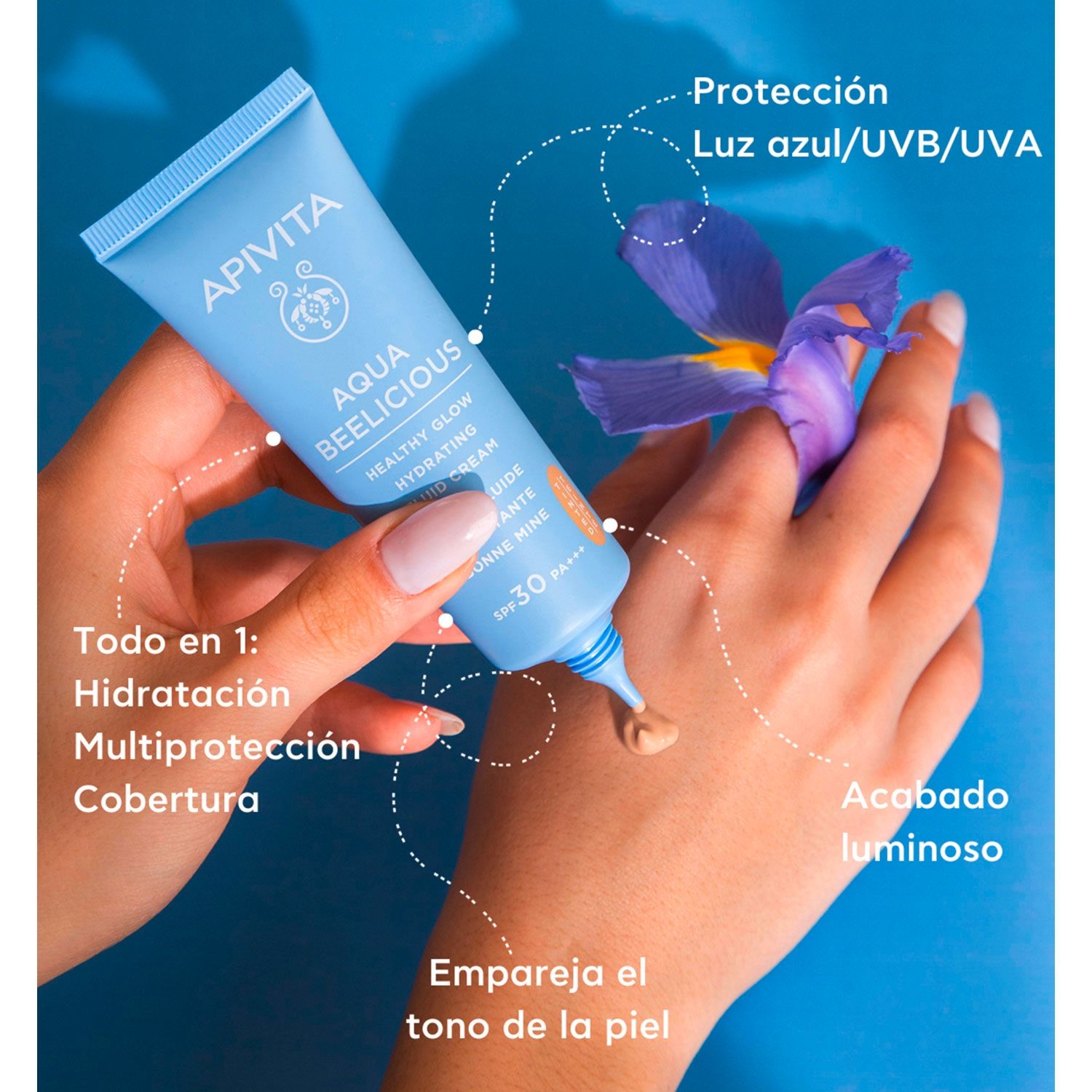 APIVITA Crema Fluida Iluminadora Hidratante Spf30 40 Ml Apivita