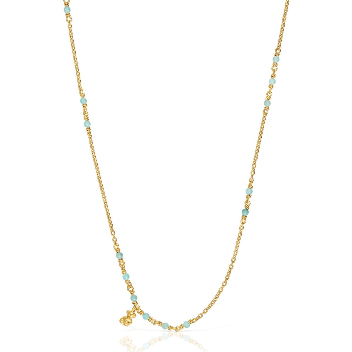 TOUS - Collar Vermeil Amazonita Bold Bear Mujer Tous
