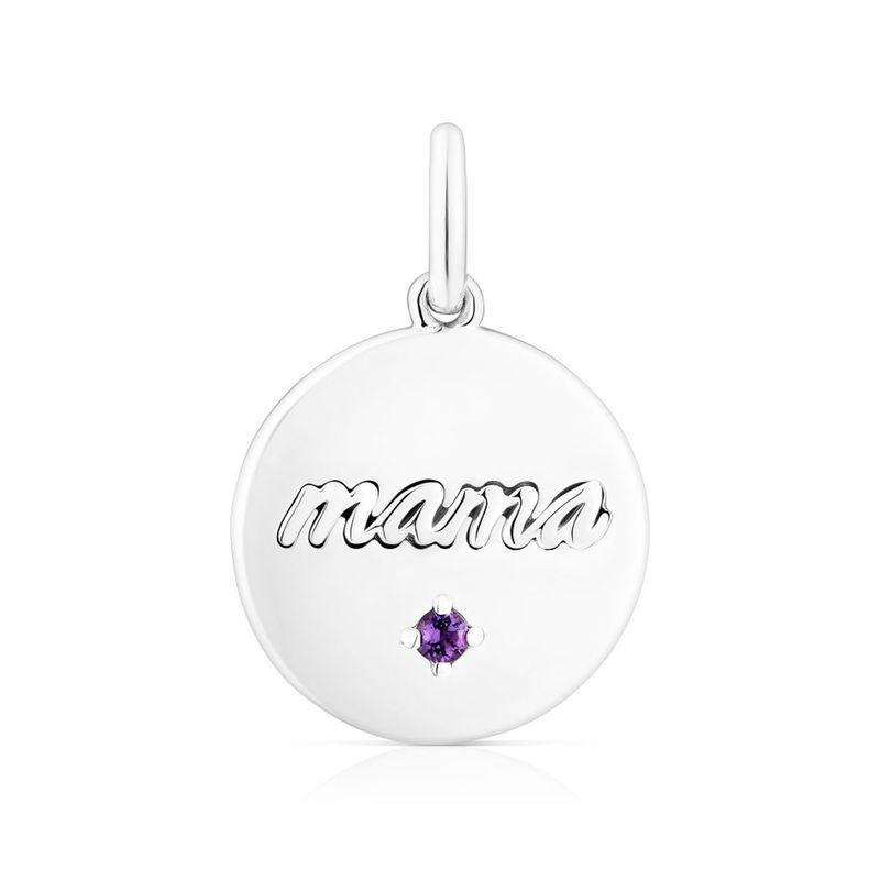 TOUS - Colgante Medalla Mamá De Plata Mujer Tous