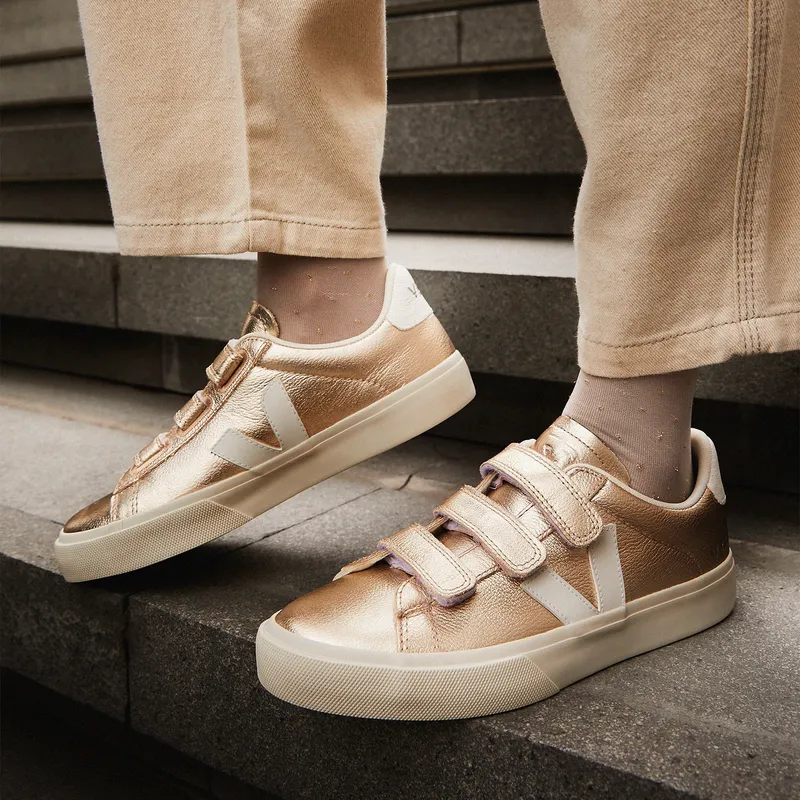 VEJA - Recife Zapatilla Urbana Mujer Cuero Cafe Veja