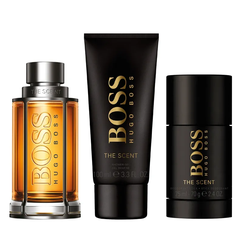 HUGO BOSS - Set Perfume Hombre Scent Edt 100 ml + Desodorante 75 ml + Shower Gel 100 ml Hugo Boss