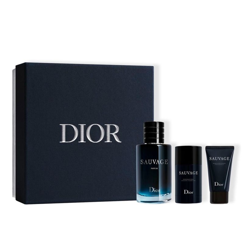 DIOR - Set Perfume Hombre Sauvage EDT 100Ml + Desodorante 75Ml + After Shave 50Ml Dior