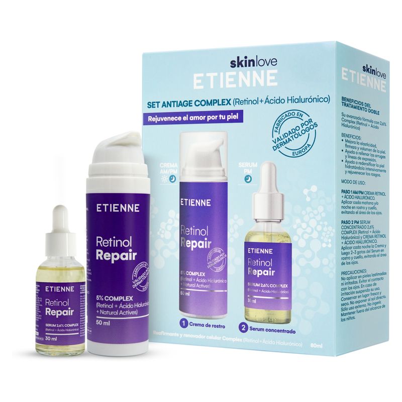 ETIENNE - Sérum Retinol + Crema Etienne