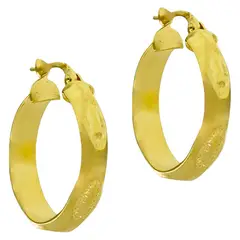 FIGAL ALTA JOYERIA - Aros Oro 18K Lisa Mujer