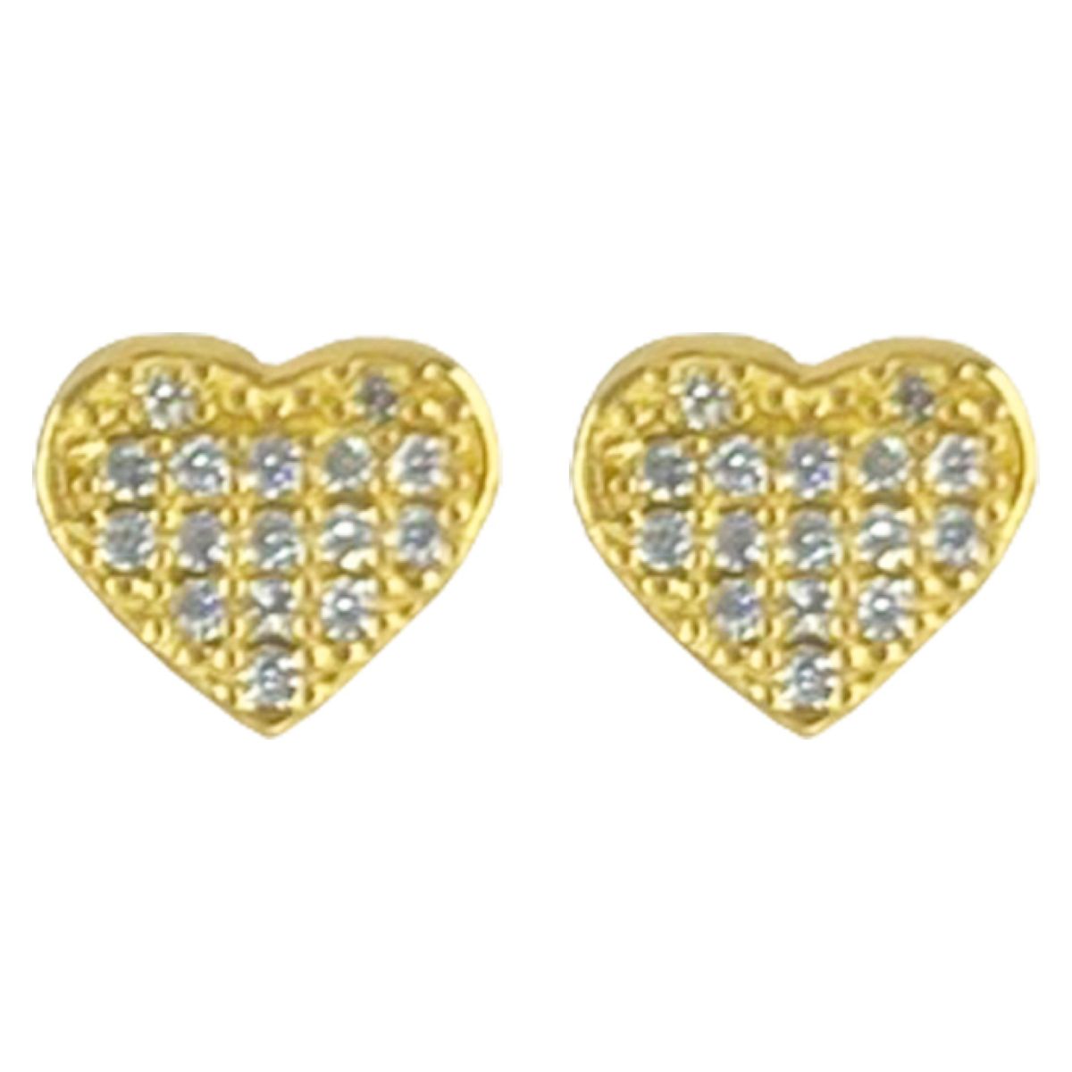 FIGAL ALTA JOYERIA - Aros Oro 18K Corazón Mujer Figal Alta Joyeria