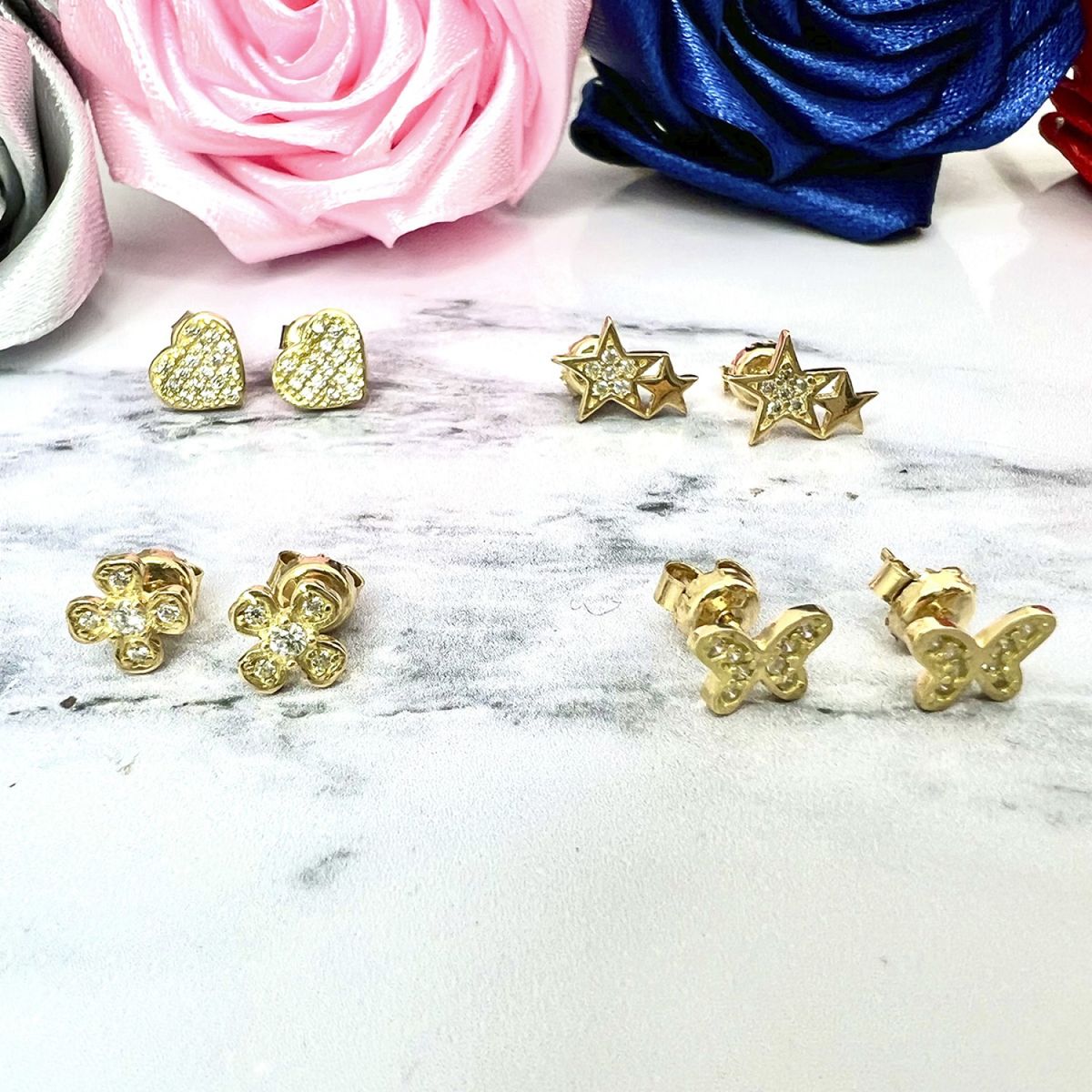 FIGAL ALTA JOYERIA - Aros Oro 18K Corazón Mujer Figal Alta Joyeria