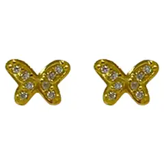 FIGAL ALTA JOYERIA - Aros Oro 18K Mariposa Mujer