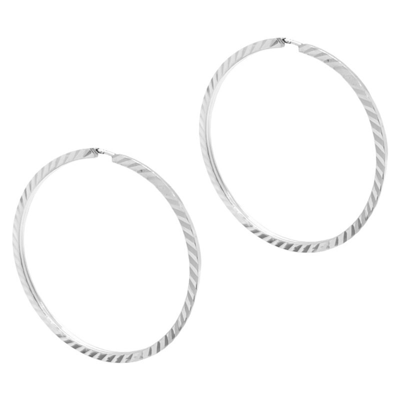 FIGAL ALTA JOYERIA - Aros Argolla Plata 925 Mujer Figal Alta Joyeria