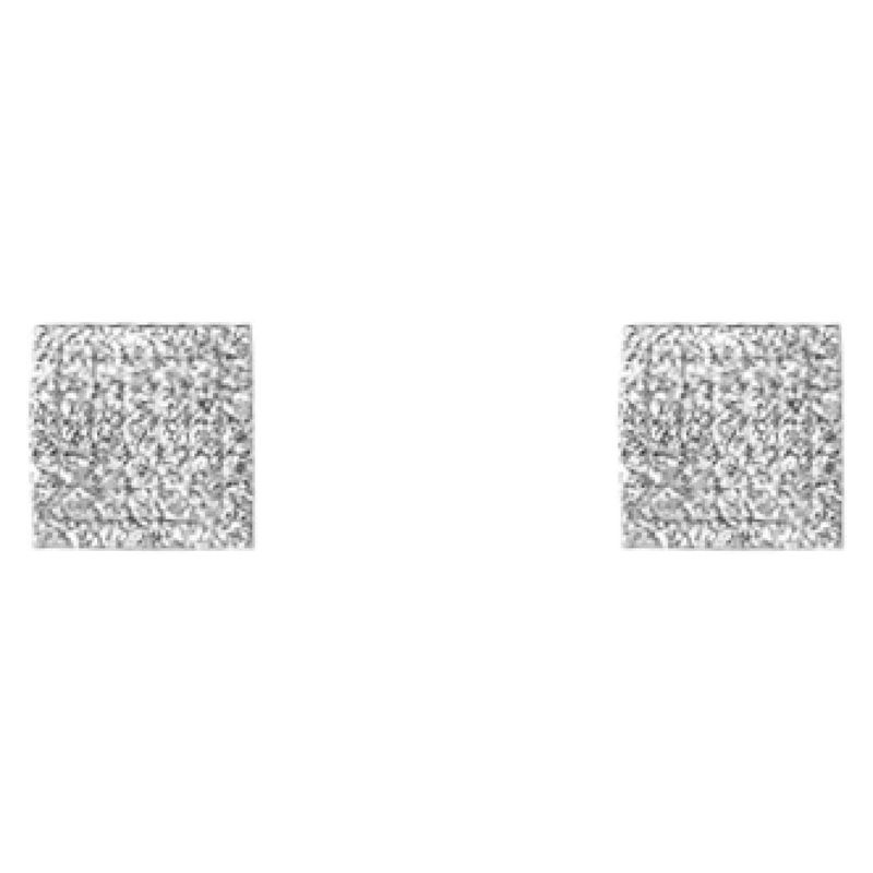 FIGAL ALTA JOYERIA - Aros Plata 925 Cuadrado Mujer Figal Alta Joyeria