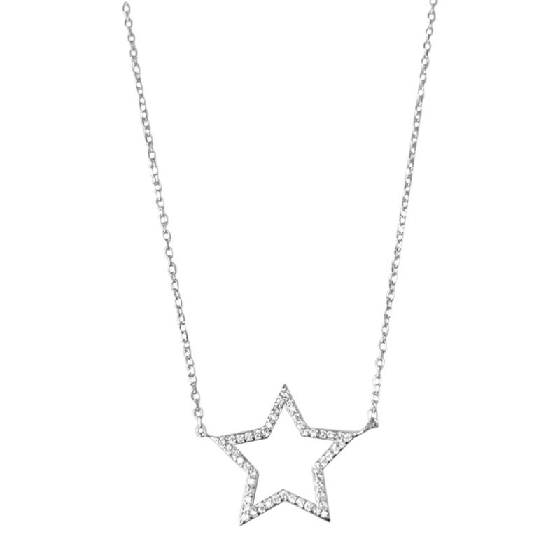 FIGAL ALTA JOYERIA - Collar Plata 925 Estrella L Mujer Figal Alta Joyeria