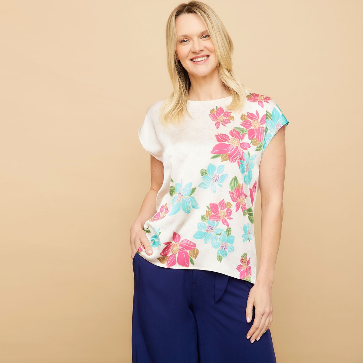 S COCCI - Blusa Manga Corta Mujer Stefano Cocci