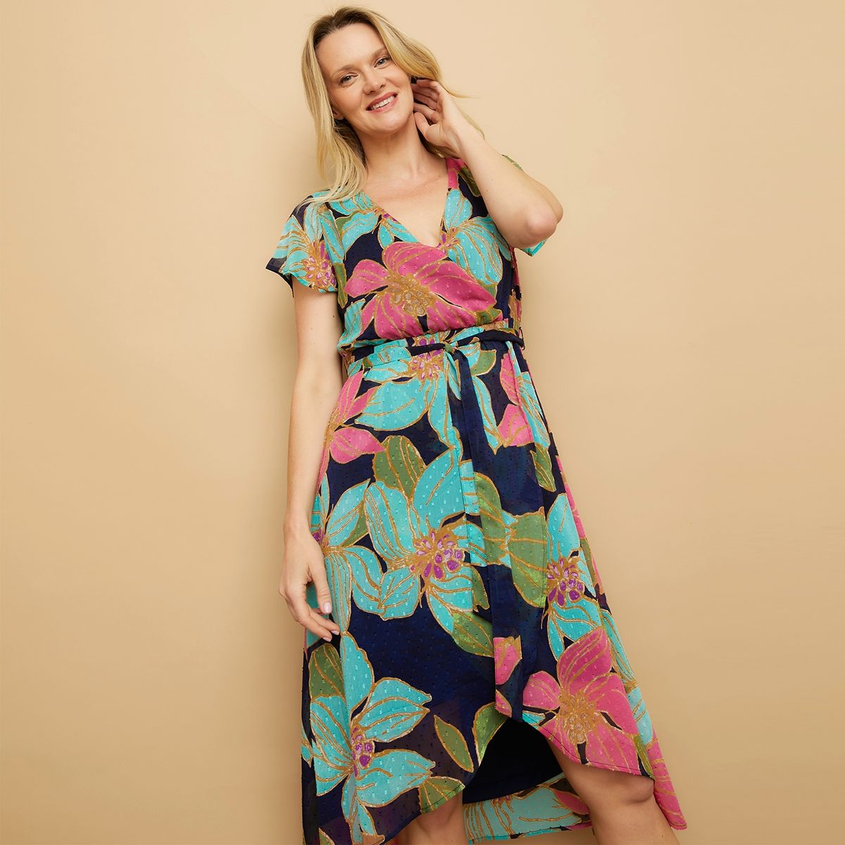 S COCCI - Vestido Midi Mujer Stefano Cocci