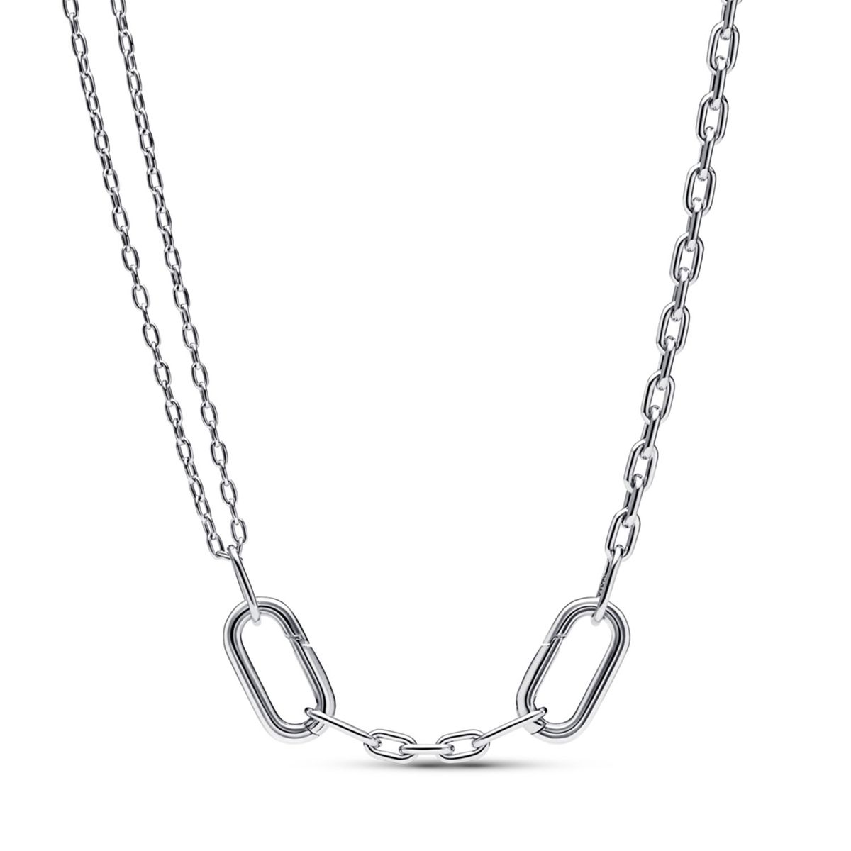 PANDORA - Collar De Cadena De Eslabones Doble Link Pandora Me Mujer Pandora