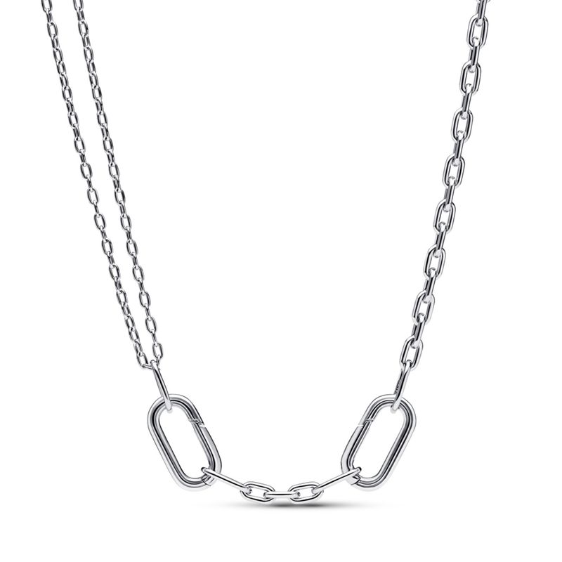 PANDORA - Collar De Cadena De Eslabones Doble Link Pandora Me Mujer Pandora