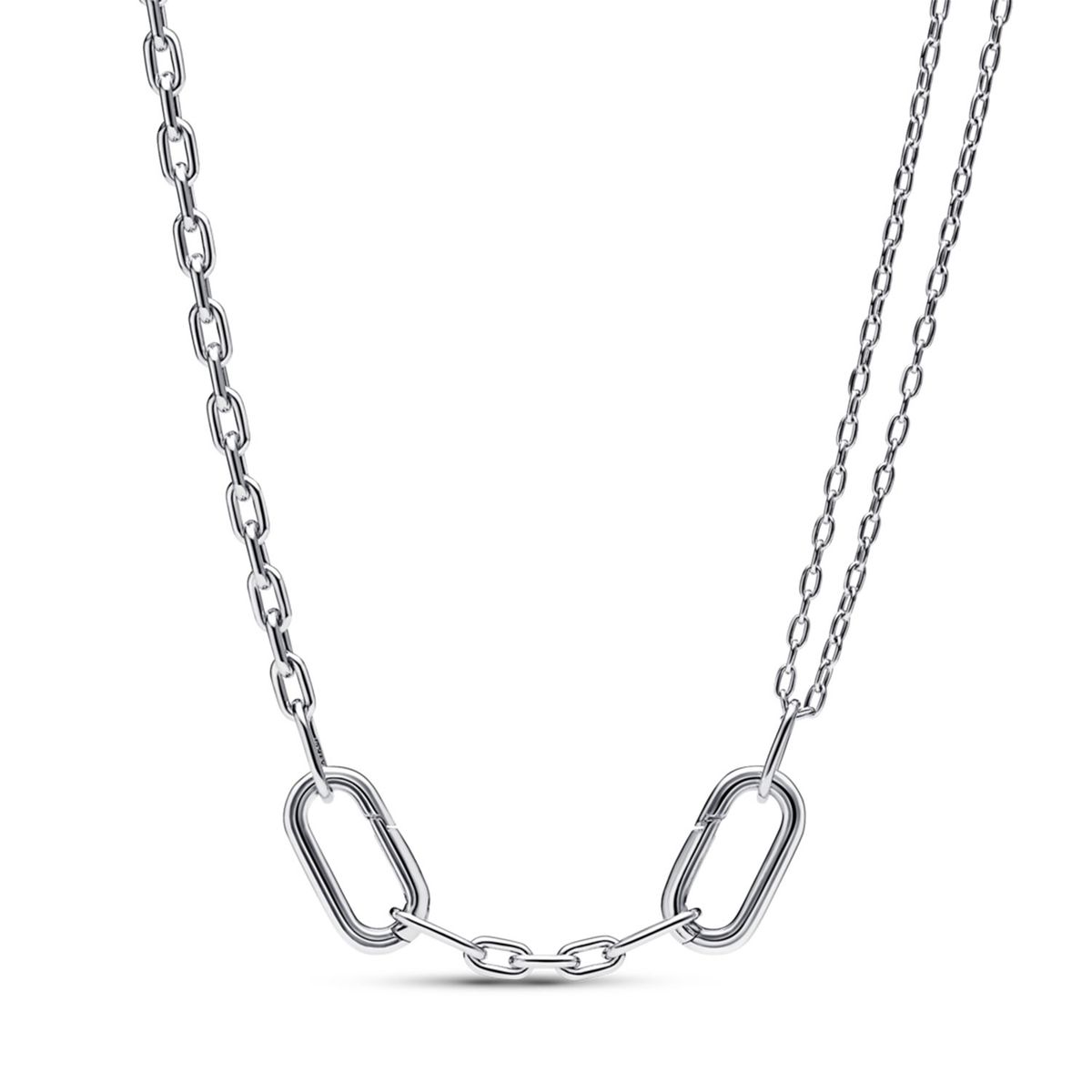 PANDORA - Collar De Cadena De Eslabones Doble Link Pandora Me Mujer Pandora