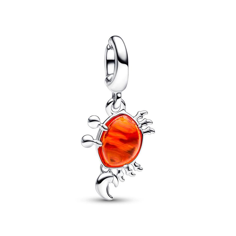 PANDORA - Charm La Sirenita Sebastian Cangrejo Cristal Naranj Mujer Pandora