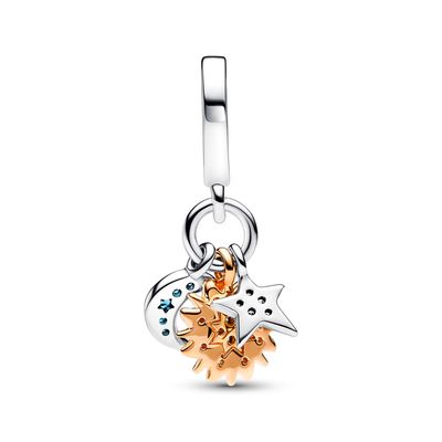 Imagen 2 del producto Charm Colgante Triple Bicolor Mujer