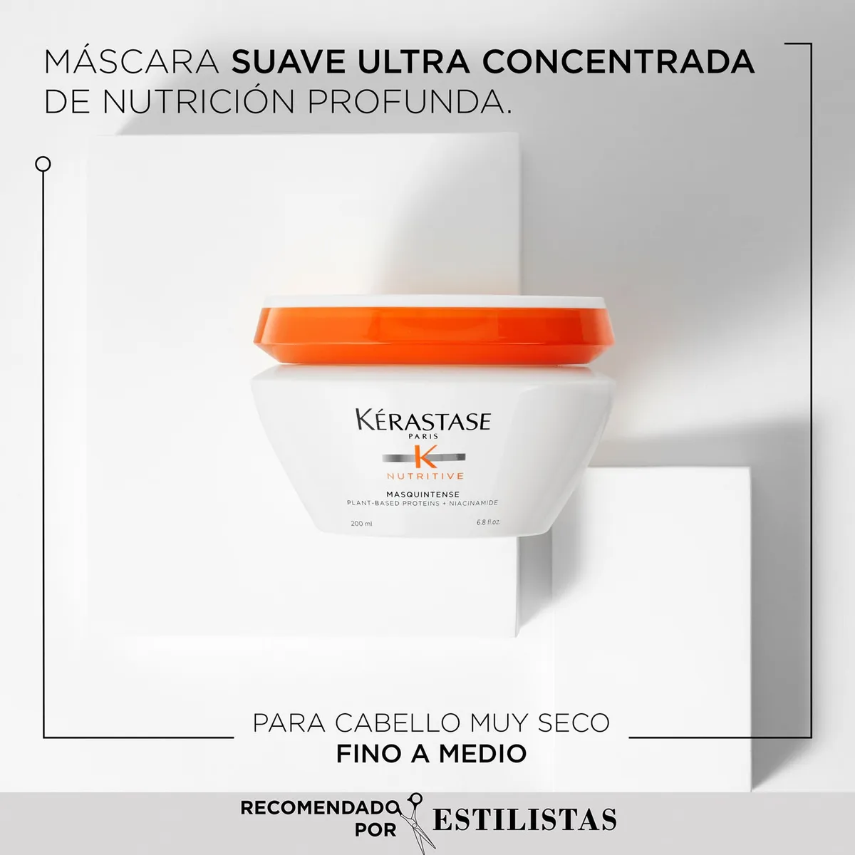 KERASTASE - Máscara Hidratante Cabello Fino a Medio Nutritive Masquintense 200 ml Kerastase