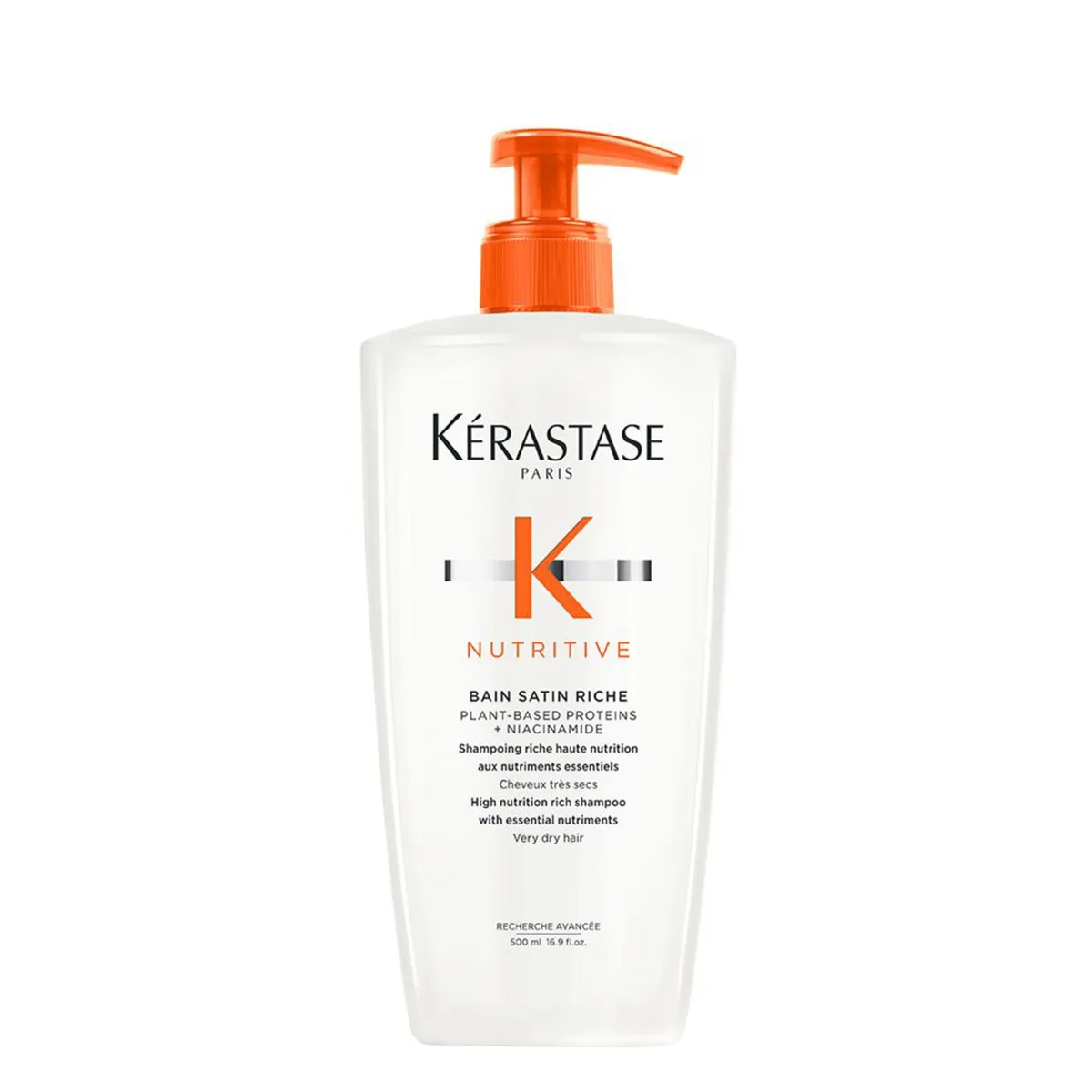 KERASTASE - Shampoo Hidratante Cabello Muy Seco Nutritive Bain Satín Riche 500ml Kerastase