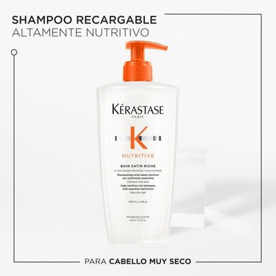 Imagen 2 del producto Shampoo Hidratante Cabello Muy Seco Nutritive Bain Satín Riche 500ml