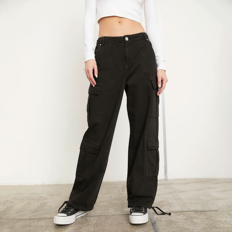 AMERICANINO - Jeans Mujer Relax Tiro Medio Algodón Americanino