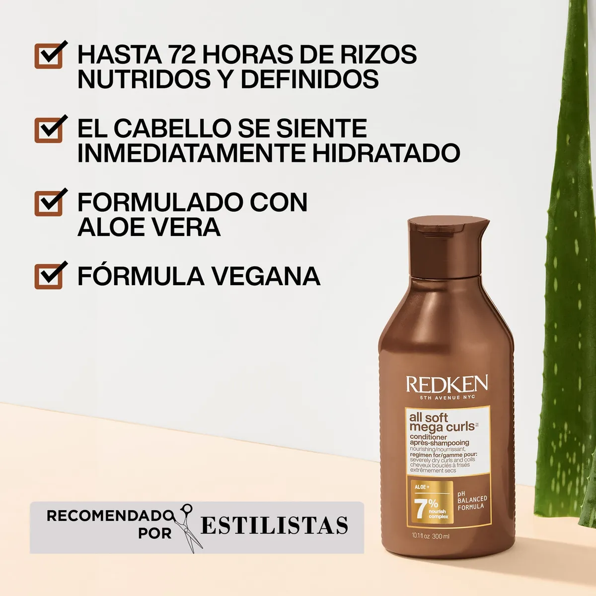 REDKEN - Acondicionador Hidratante All Soft Mega Curls 300 Ml Redken