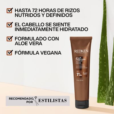 Imagen 2 del producto Tratamiento Leave-In Hidratante Cabello Rizado y Seco Hydramelt All Soft Mega Curls 150ml