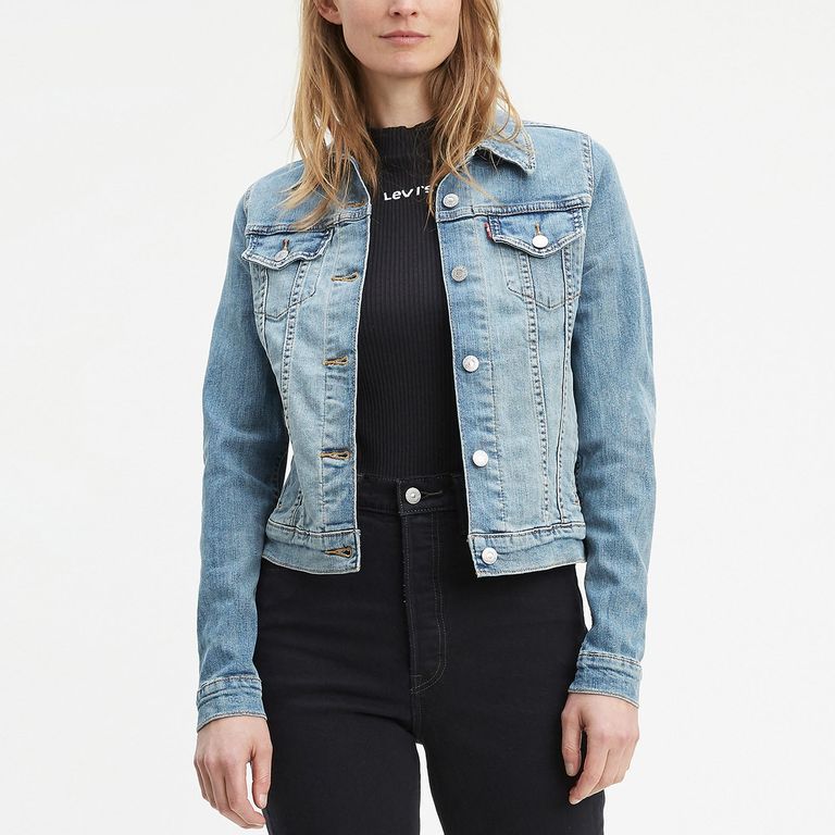 LEVIS Chaqueta Trucker Mujer Original Fit Celeste