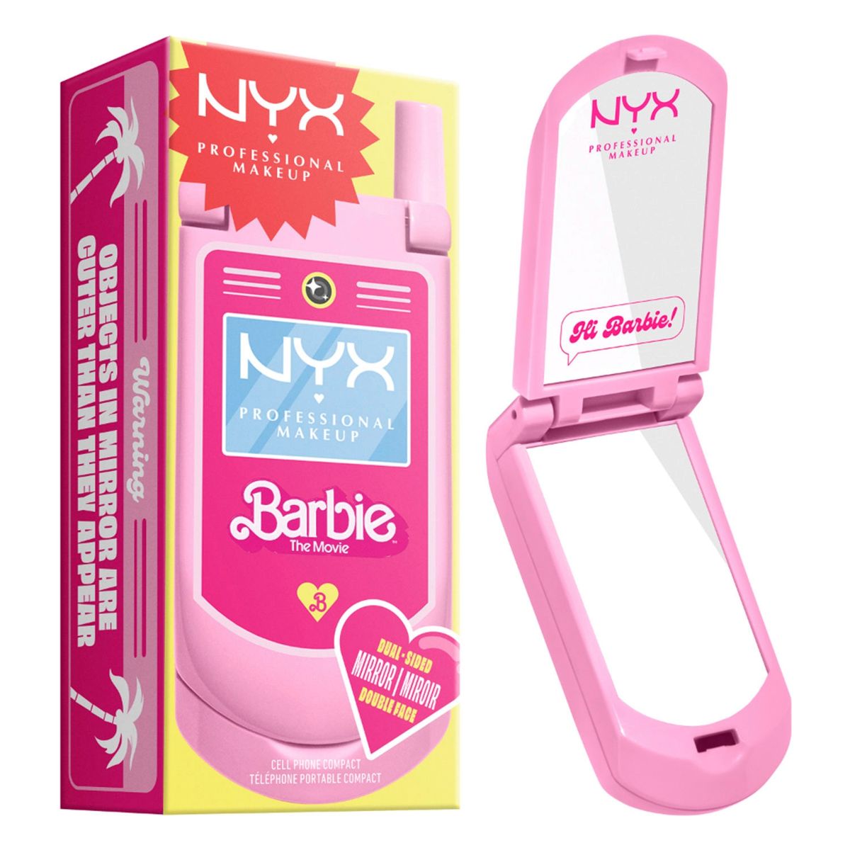 NYX PROFESSIONAL MAKEUP - Espejo Flip Phone Barbie The Movie Nyx Professional Makeup