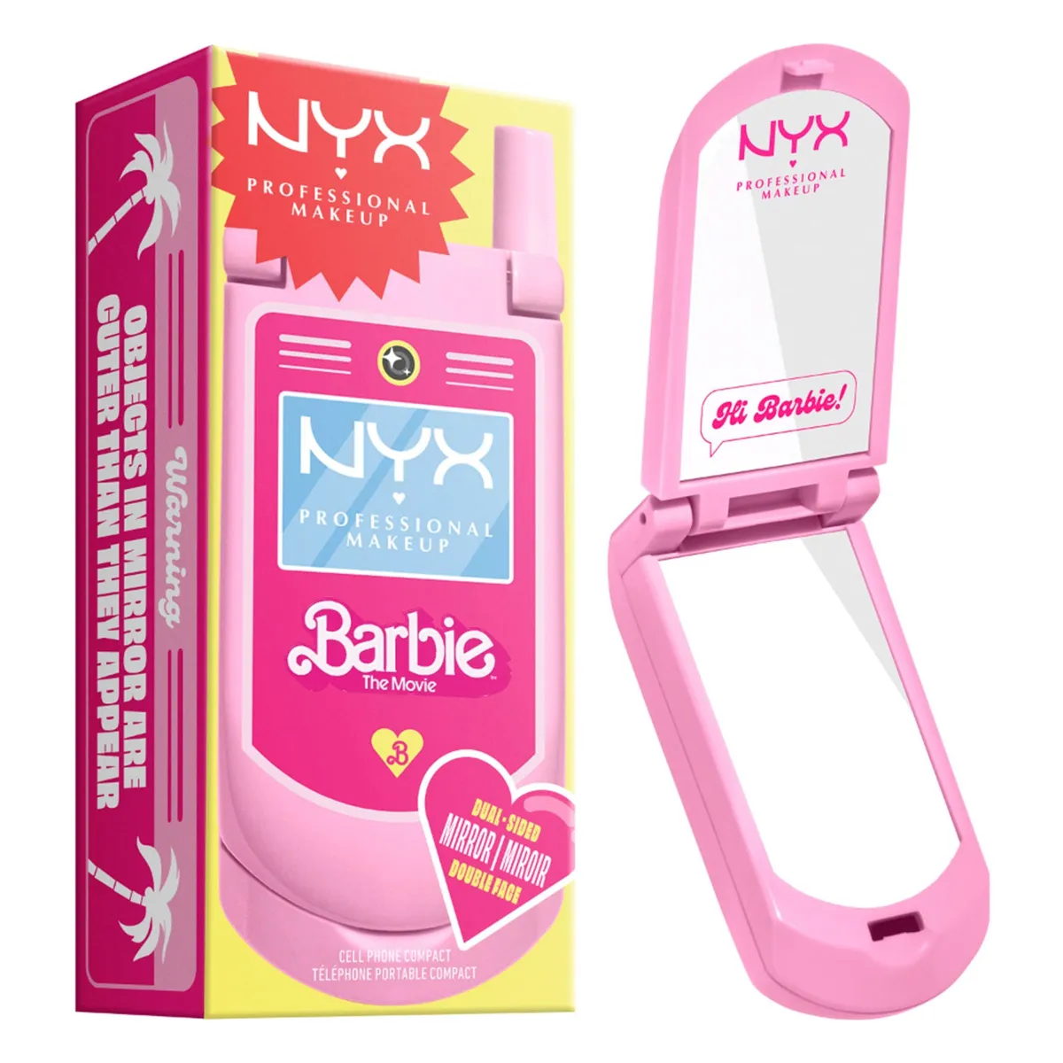 NYX PROFESSIONAL MAKEUP - Espejo Flip Phone Barbie The Movie Nyx Professional Makeup