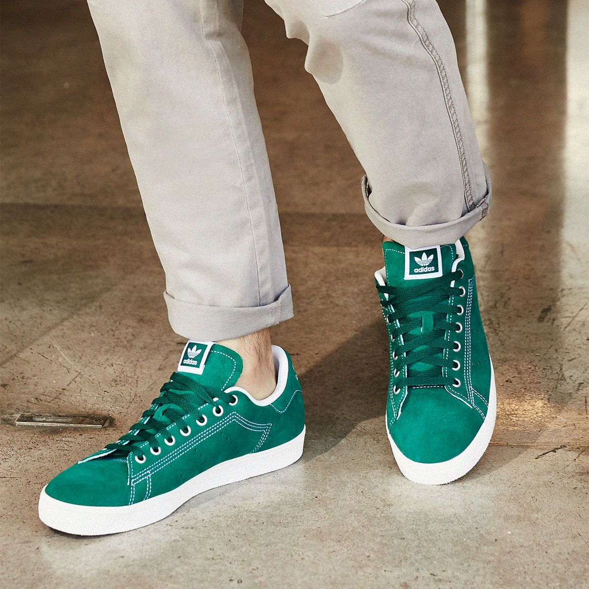 ADIDAS ORIGINALS - Stan Smith Cs Zapatilla Urbana Hombre Cuero Verde Adidas Originals